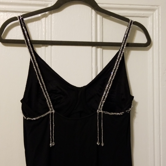[La Perla] nwt embellished black slip dress. - Picture 3 of 7